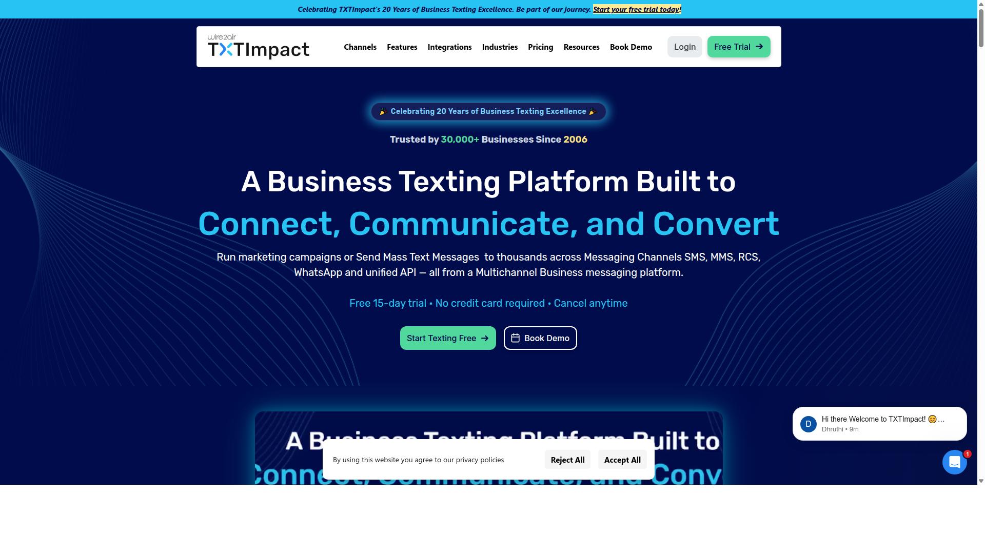 TXTImpact website